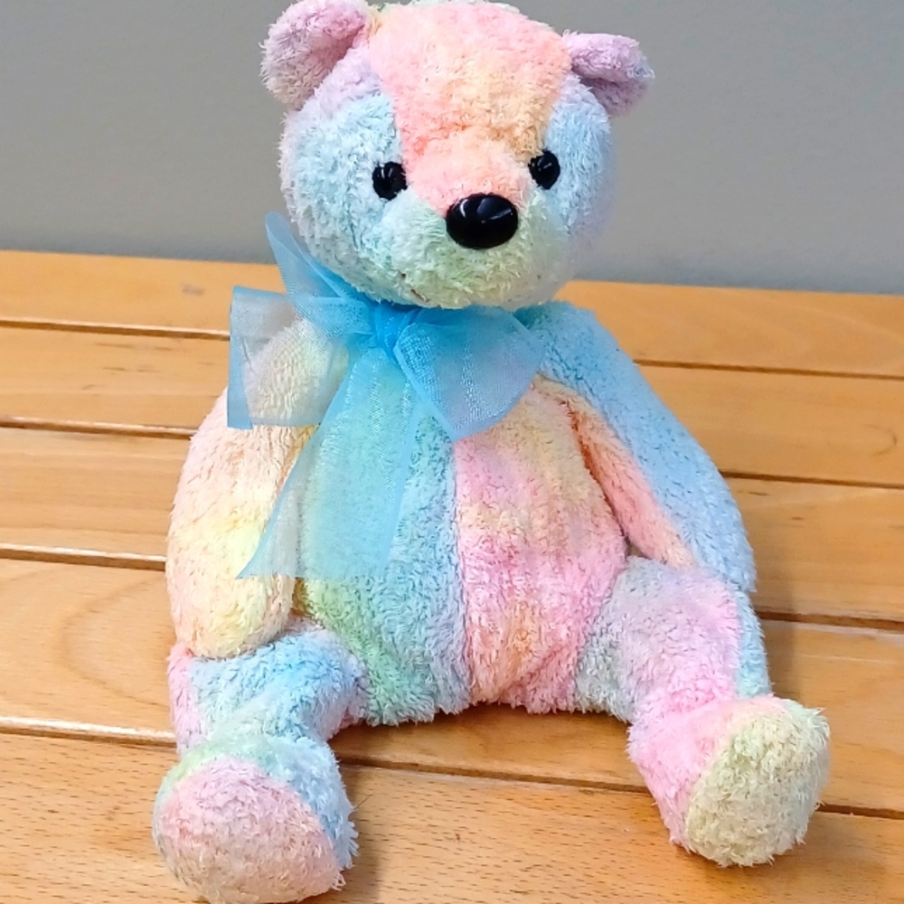 •TY Beanie Baby “Mellow” the Tie-Dye Teddy Bear